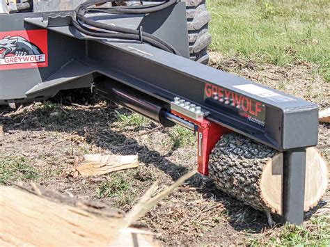 inverted skid steer log splitters|skid steer attachment log splitter.